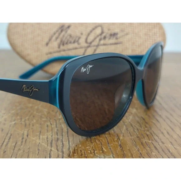 Maui Jim Swept Away Women's MJ733 06-B‎ Gray Green Polarized Sunglasses - Picture 4 of 10